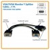 YellowPrice - Premium 1-FT GOLD Series VGA / SVGA 1 source to 2 displays Splitter cable - 2 separated leads for the displays for greater reliability and eliminates signal interference. Duplicates the image from the video source to 2 displays.